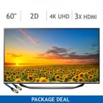 LG 60UF770V 60 Inch Smart 4K TV & HDMI Cable