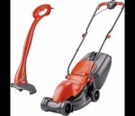 Flymo Corded 900W Lawnmower and 230W Mini Grass Trimmer