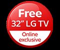 Sky.com - Free 32" LG TV or £100 credit Original Bundle via Quidco (potentially £40 in profit with 12 months service)