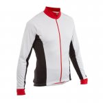 B'TWIN 500 Long Sleeve Cycling Jersey - White/Red 50% off. £9.99 @ Decathlon - C&C or £3.99 del