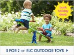 3 for 2 on Outdoor Sports and Gardening Toys + Some have upto 30% Off too at Mothercare
