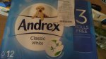 Andrex classic white 12 pack