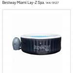 Bestway lay-z spa Miami + Free £10 voucher