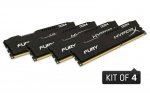 HyperX Fury Black 32GB (4x8GB Kit) 2400MHz DDR4 Non-ECC CL15 DIMM Memory