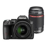 Pentax K-50 Digital SLR In Black + 18-55mm + 55-300mm WR Lenses