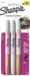 Sharpie Metallic Permanent Marker Pens 3pk