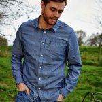 Cherokee Men's Navy Stripe Shirt today! option