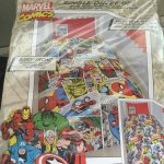 Marvel comics duvet cover sheet bed set