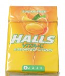 5 Packs of Halls Vita-C citrus sweet