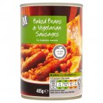 Morrisons Beans & Vegetarian Sausage 405g Tin