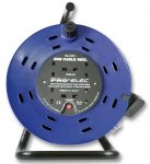 PRO ELEC 25M 4-Gang Extension Reel