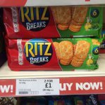 Ritz Breaks Biscuits 2 packs