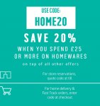 Argos furniture and homewares with code