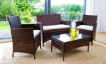 4 Piece Rattan garden furniture set