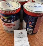 Dulux non drip gloss wood&metal paint 1.25l Was 16