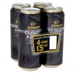 4 x Big 500ml cans of Strongbow cloudy apple cider