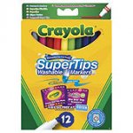 Pack of 12 Crayola Washable Supertips / online @ Tesco Direct (+&pound;2 C&C on orders under &pound;10)