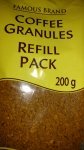 Famous Brands 200g coffee refill pack