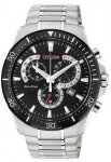 Citizen Mens' Eco Drive Black Dial Chronograph Watch [AT2358-51E]