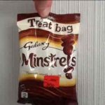 Galaxy Minstrels treat bag size 50p in Primark