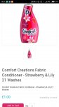 Comfort Creations 21 Wash Strawberry & Lily £1.00 @ Poundshop