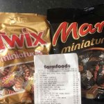 Twix and Mars miniatures