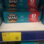 3x small Heinz baked beans