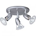 Simple Value Sante 3 Light Ceiling Fitting - Silver
