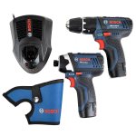 Bosch 10.8 V Professional Cordless Twin Kit (includes 2 x 2.0 Ah Lithium Ion Batteries)
