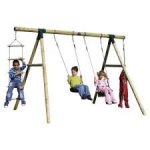 Plum Gibbon Wooden Garden Swing Set