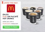 2 FOR 1 ON MCCAFÉ HOT DRINKS AT MCDONALD'S FOR STUDENTS - 2 HOT DRINKS @ £1.79 @ McDonalds