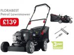 FLORABEST Petrol Lawnmower with 3yr warranty
