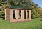 Forest Garden Chiltern 34mm Log Cabin 13ft 1" x 9ft 8" (4.0 x 3.0 m) - Installed