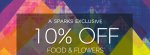 Marks and spencer Sparks card all food and flowers