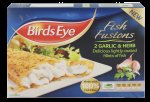 2 Birds Eye Cod Fillets Lightly Dusted - Garlic & Herb crumb
