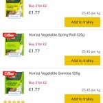 Humza 20 samosa/spring rolls