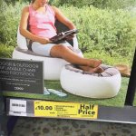 Half price* patio Lounge chair & footstool
