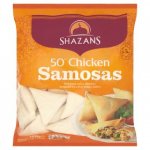 Shazans Chicken, Meat, vegetable Samosas 50 pack
