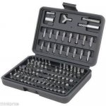 100 PC Chrome Vanadium Security Screwdriver Tamperproof Torx Hex Bit Set + Case
