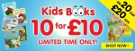 It's Back! 10 Kids Books with FREE DELIVERY (with code) plus Triple Points