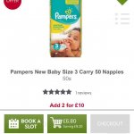Pampers 100 nappies size 3