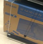  55" full hd led polaroid tv // asda