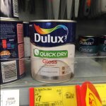 Dulux Quick Dry Gloss White Paint 750ml