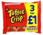 Toffee Crisp Honeycomb bars 3 pack