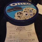 Tub of Oreo Ice Cream