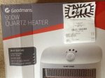 900w Quartz Electric Heater