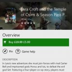 Lara Croft Temple of Osiris with season pass - Xbox one