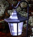 Solar lantern on sheep hooks 68cm tall