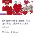 Say something special. Pick up a free Valentine's card with o2 Priority