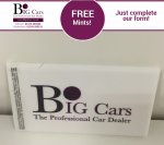 Free travel mug, jelly beans, air freshener or mints